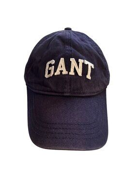 Gant Vintage Navy Blue Adjustable Baseball Cap Embroidered Logo Cotton Y2K Distr